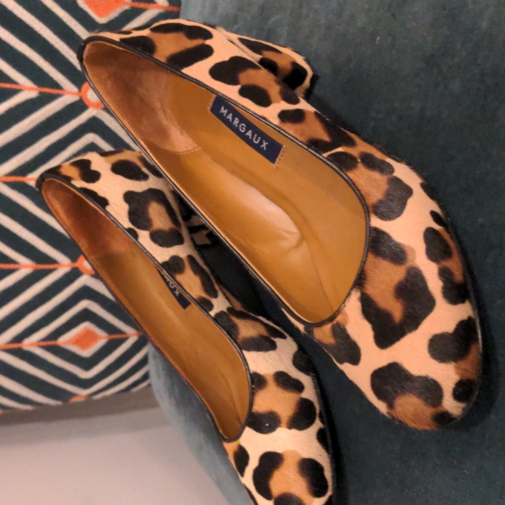 Margaux Ponyhair Animal Print Pumps Size 37